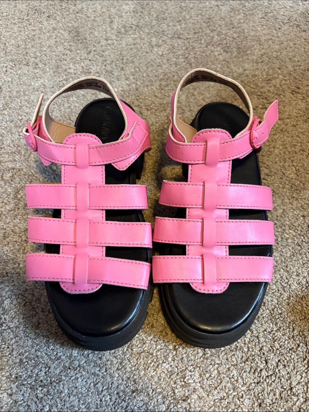 Old Navy Pink Multi-Strap Kids Sandals